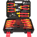 1000V Insulated Electrician Screwdriver Set - 13-Piece Professional Electrical Screwdriver Set Insulation Handle CRV Steel Magnetic Phillips Slotted Pozi Torx Tips VDE & GS Certified